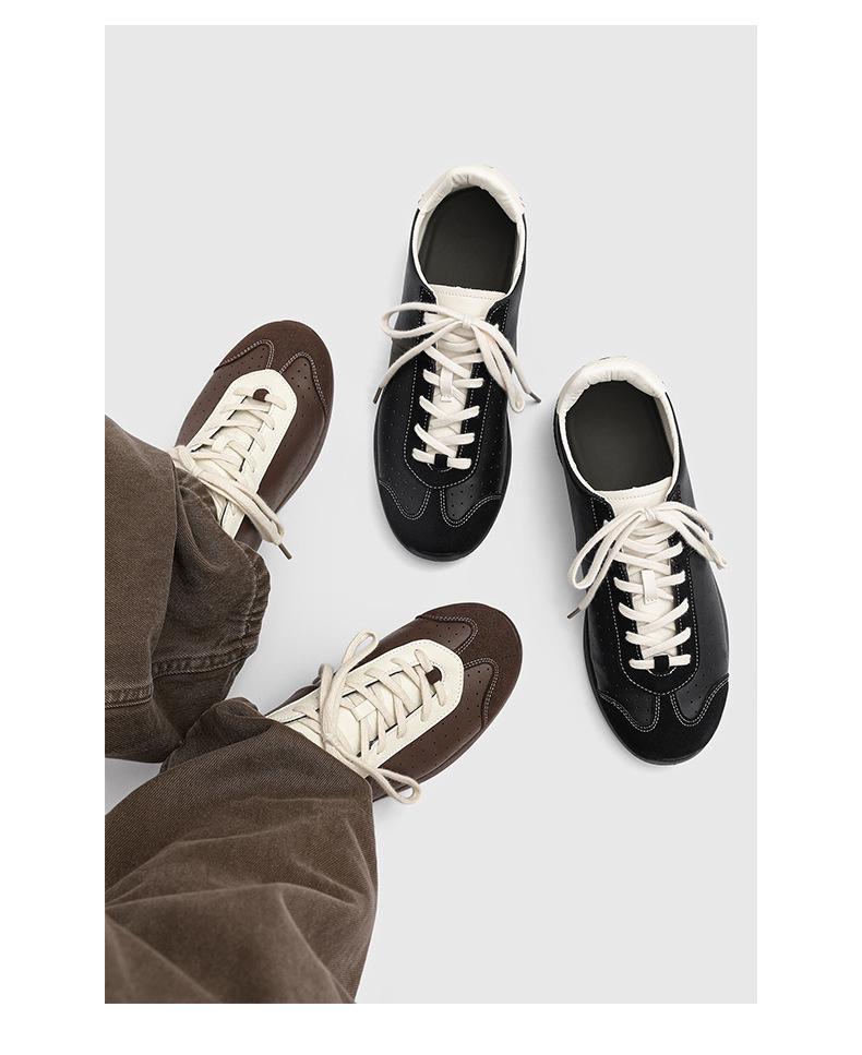 Men's Soft Sole Ballet Training Shoes: Colorblock Retro Casual Sports Trend NB61