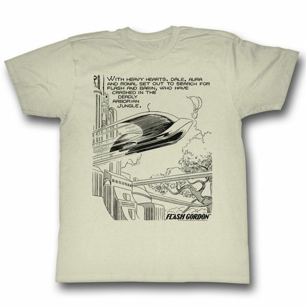

Flash Gordon Heavy Hearts Natural T-Shirt Mens Womens Tees Top S