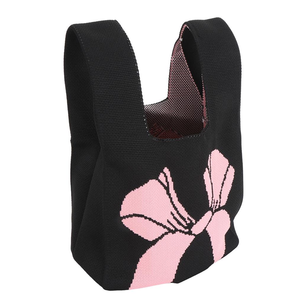 Geantă de mână tricotată estetică, geantă de umăr tricotată, geantă portabilă casual pentru femei, geantă de mână pentru călătorii, petreceri