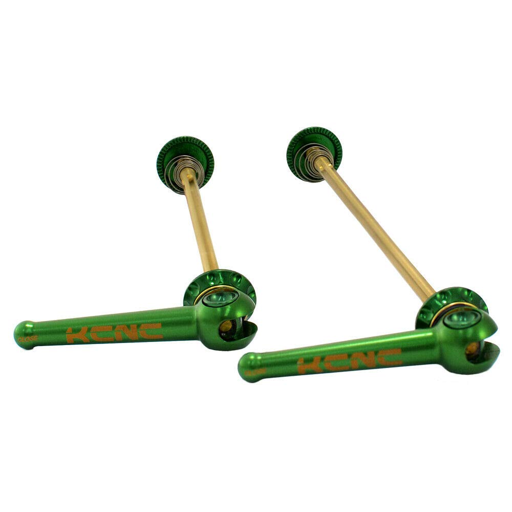 KCNC Rillennabe QR Straße Titanachse SK2178 Schnellspanner, Grün, KQR05-001GR,