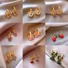 Modern Boho Jewelry Elegant Temperament Color Flower Drop Earrings For Women Female Gifts Delicate Design Ear Accessories