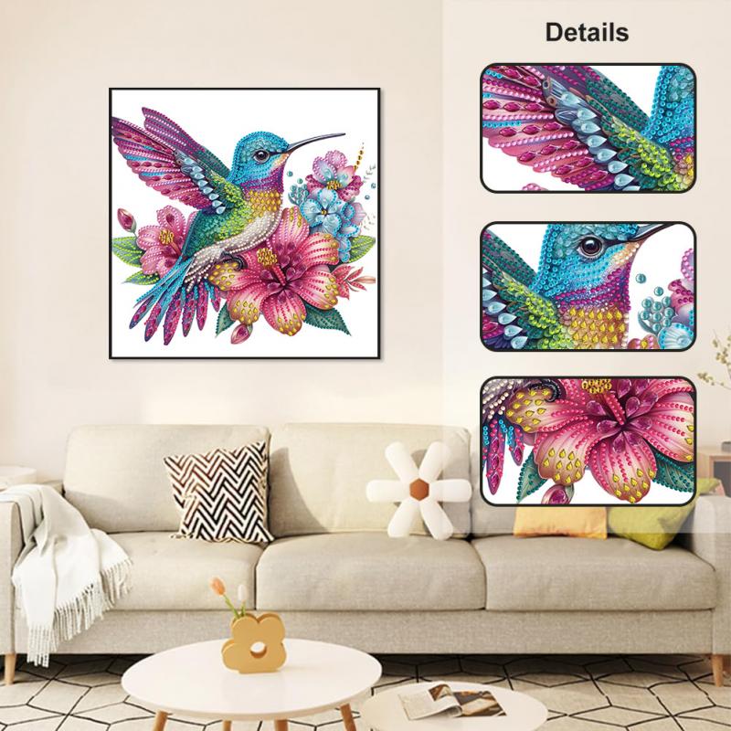 1pc Pattern Diamond Painting Kit, DIY 5D Special Shape Crystal Diamond Partial Diamond Painting Mosaic Making Craft Frameles