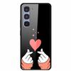 Funda de Lujo Para Infinix Hot 60 Pro X6885 Cubierta de Cristal Templado para Fundas de Teléfono Infinix Hot 60 Pro Animales de Moda Protectora Funda