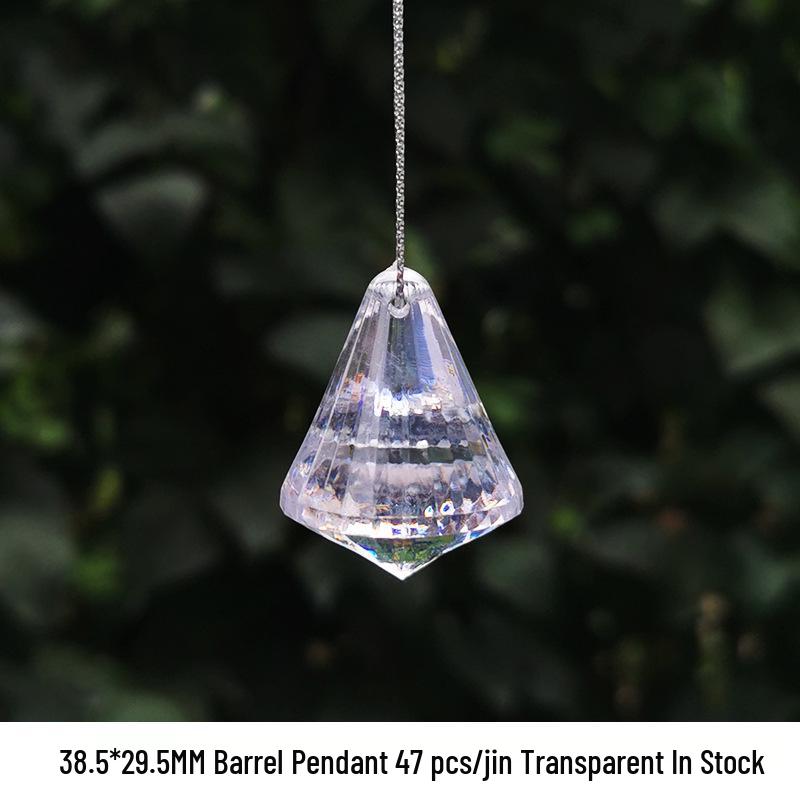 DIY Acrylic Beaded Jewelry Accessories: Transparent Cone Pendant for Door, Window, or Bead Curtains