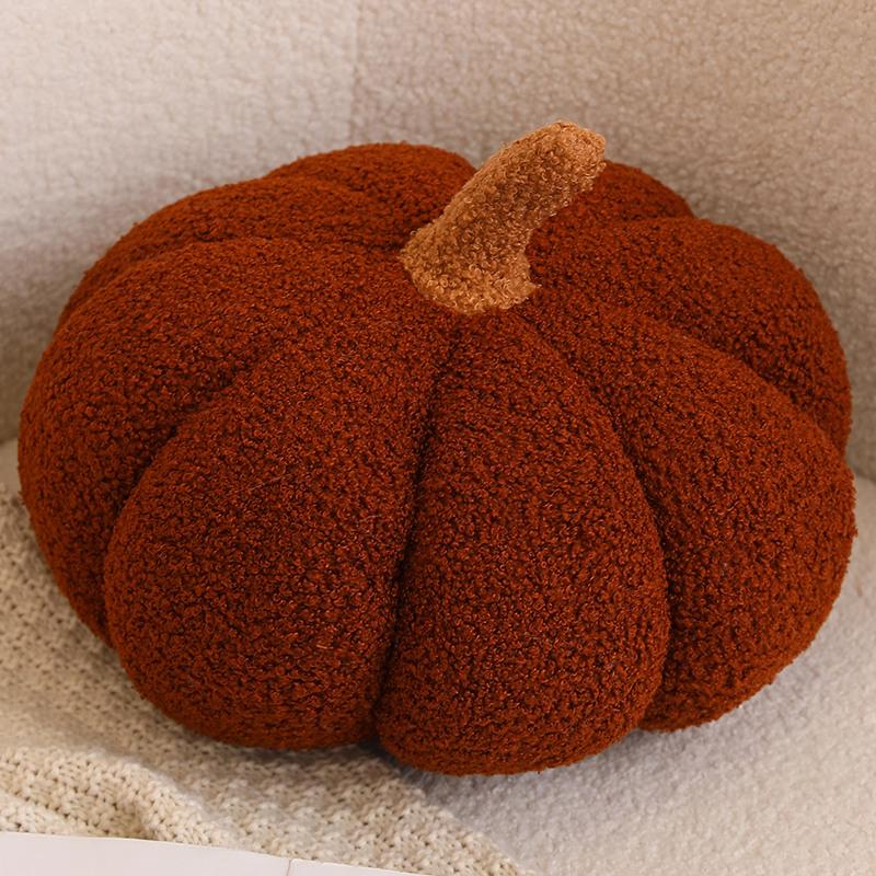 Plush Pumpkin Throw Pillow for Living Room & Indoor Decor