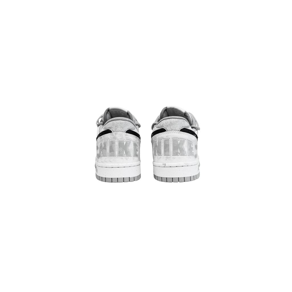 Nike Dunk Low Top Skateboard Shoes Unisex Gray 355152-106(Team49-)