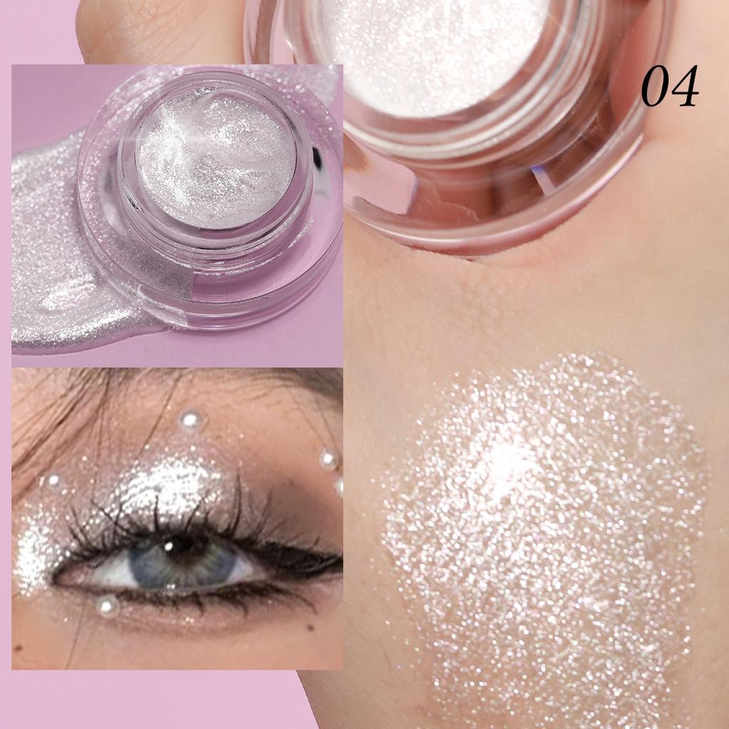 YOUNG VISION Liquid Gel Glitter Eyeshadow, Face & Body, Quick-Dry, Sheer Waterlight Liquid Gel Formula, Easy Blend for Long Lasting Galactic Glow