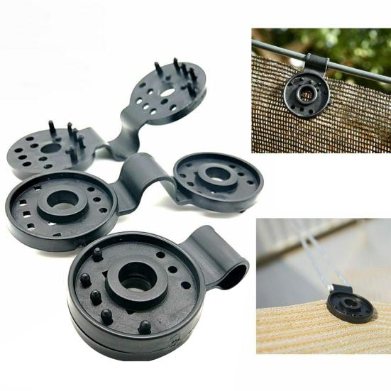 50Pcs Greenhouse Shading Net Fence Garden Plant Sunshade Mesh Clip Fixing Button