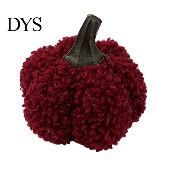 Cozy Farmhouse Autumn Decor Mini Plush Artificial Pumpkin Decoration, Fall 3D Stuffed Soft Velvet Pumpkins Ornament for Halloween Thanksgiving