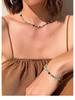 Maillard Caramel Beaded Necklace - Colorful Holiday Style for Women