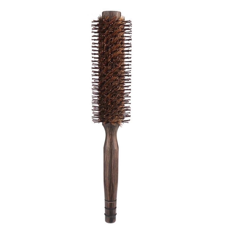 

Round Boar and Nylon Bristle Brush Suitable for Woman Styling Hairbrush Comb Blow Drying and Curling Hair