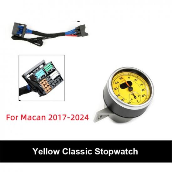 For Porsche Macan 2014-2024 Dashboard Sport Chrono Stopwatch Clock Watch Panel