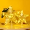 Warm/Colorful/White Light Christmas Tree Star Topper Xmas Tree Top Ornaments  Xmas Party