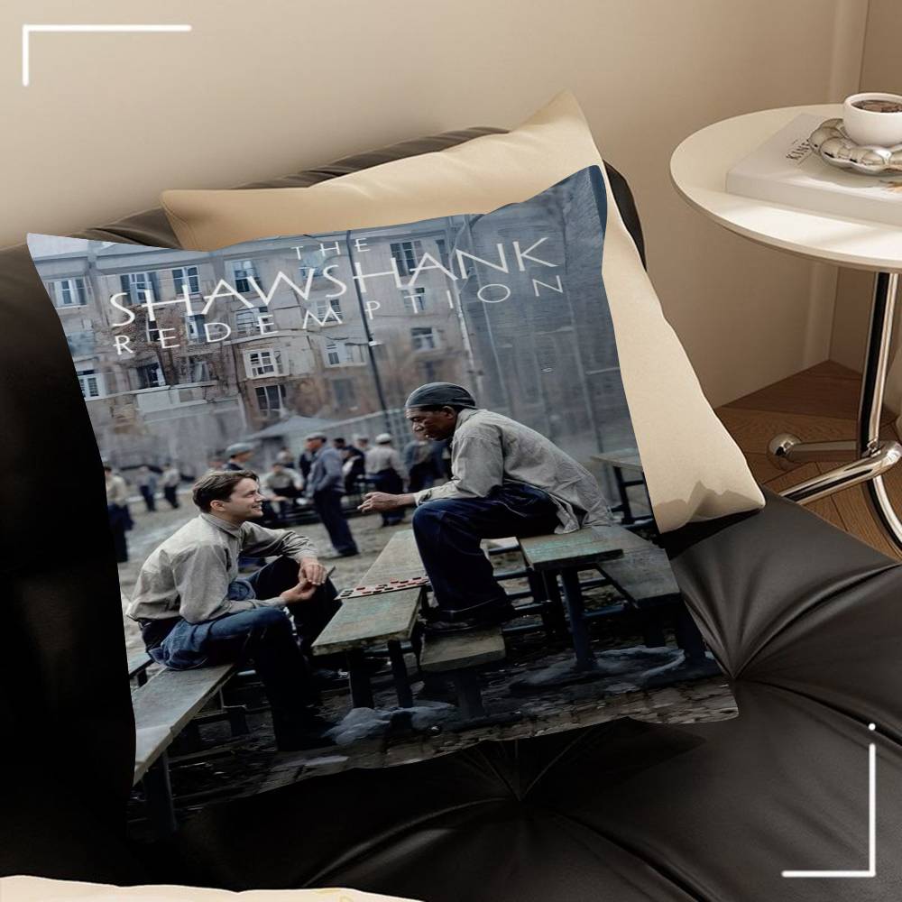 80s Movie Shawshank Redemption Cushion Cover Car Throw Pillow Case For Sofa Car Christmas Gift