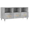 VidaXL Meuble TV gris béton 102x36x50 cm bois d'ingénierie 829016