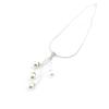 Les Trésors De Lily [D7999] - Silver Necklace 'Printemps' Silver White (rhodium-plated) - 65 Cm 9 Mm Beads