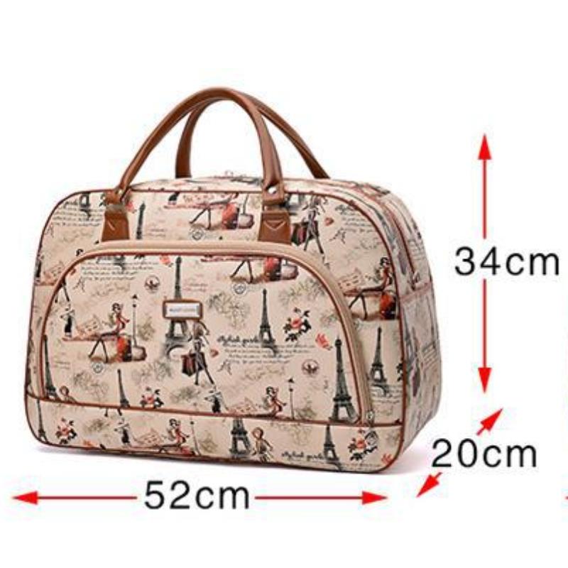 Korean Style Large-capacity Travel Bag Duffel Bag PU Leather Short-distance Travel Bag