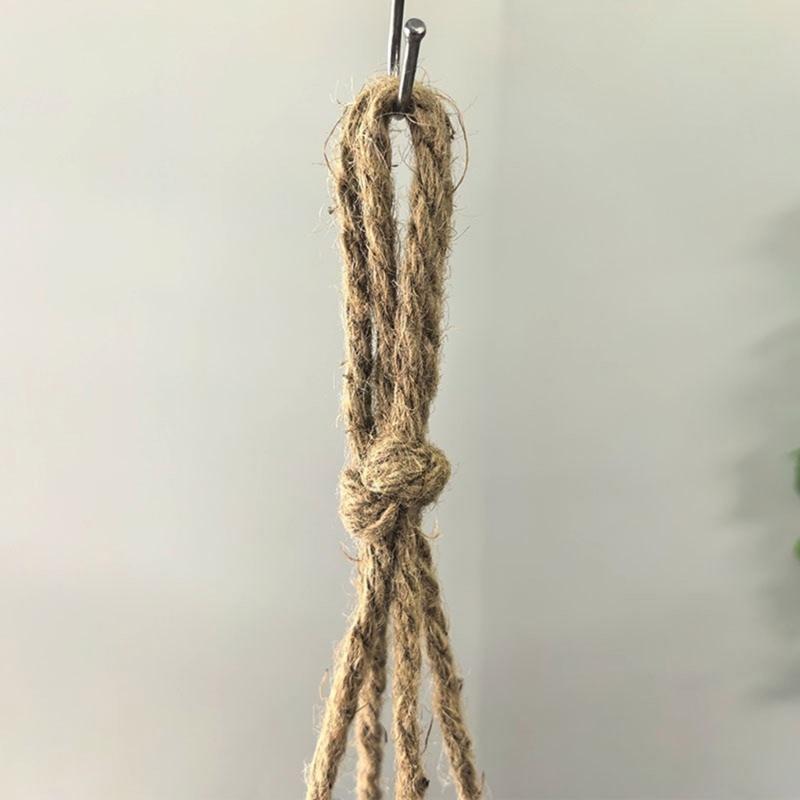 Handmade Plant Hanger Hanging Baskets Hanging Plant Container with Long Handle Suitable for Indoor Plant and Home Decors