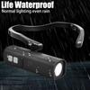 Removable Ear Clip Headlamp Waterproof Motion Sensor Headlamp LED Flashlight  Fishing