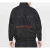 Jordan 23 Engineered Rubber Patch Loose Stand Collar Jacket Men Jackets Black CN4579-010