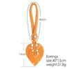 1PC Boho Macrame Leaf Curtain Tiebacks Handmade Woven Curtain Holdbacks with Wooden Bead Home Bedroom Living Room Window Decor