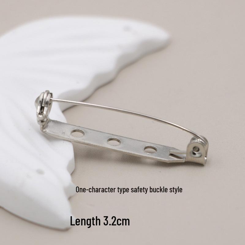 Handmade Lapel Flower Brooch Pin with Lock Clasp for DIY Hair Accessories