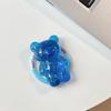 Bear Mobile Phone Holder Gold Foil Solid Color Transparent Retractable Lazy Magnetic Desktop Holder Back Sticker Stable Portable