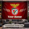 Benfica FC Personalized Tapestry Support Custom Name, Wall Art Home Decoration