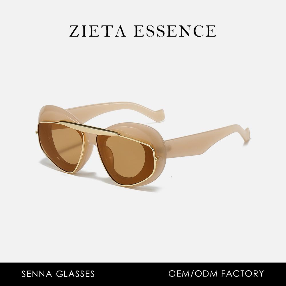 Luo Jia Metal Personality Retro Double Frame Sunglasses Show Street Sunglasses Men And Women