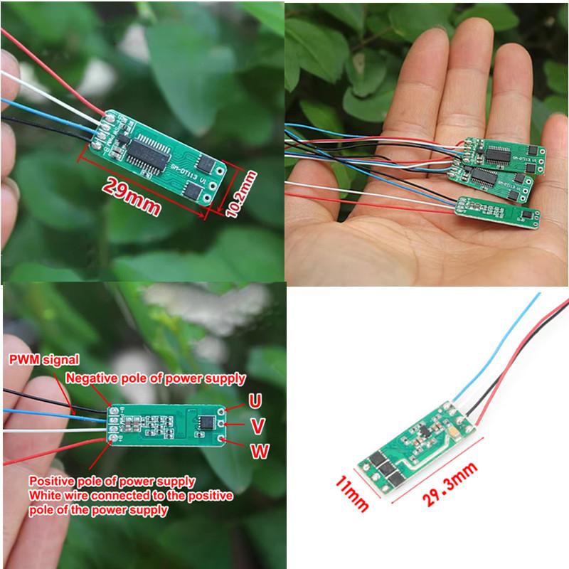 1PC Mini 2S 7A-15A Brushless Motor Driver Board Aircraft Model Brushless Electric Regulator Module