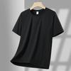 Quick-drying Short-sleeved Men's Ice Silk Thin Round-neck Casual Top Breathable Half-sleeved T-shirt Men's Sports Short-sleeved