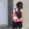 Children Nylon Stylish Waist Pack Simple Solid Color Letter Design For Boys And Girls