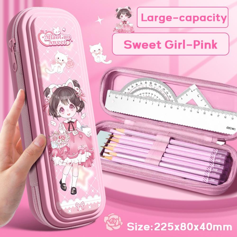 

Пластикова сумка для ручок водонепроникний канцелярський Організатор милий пенал для студентів Sweet Girl