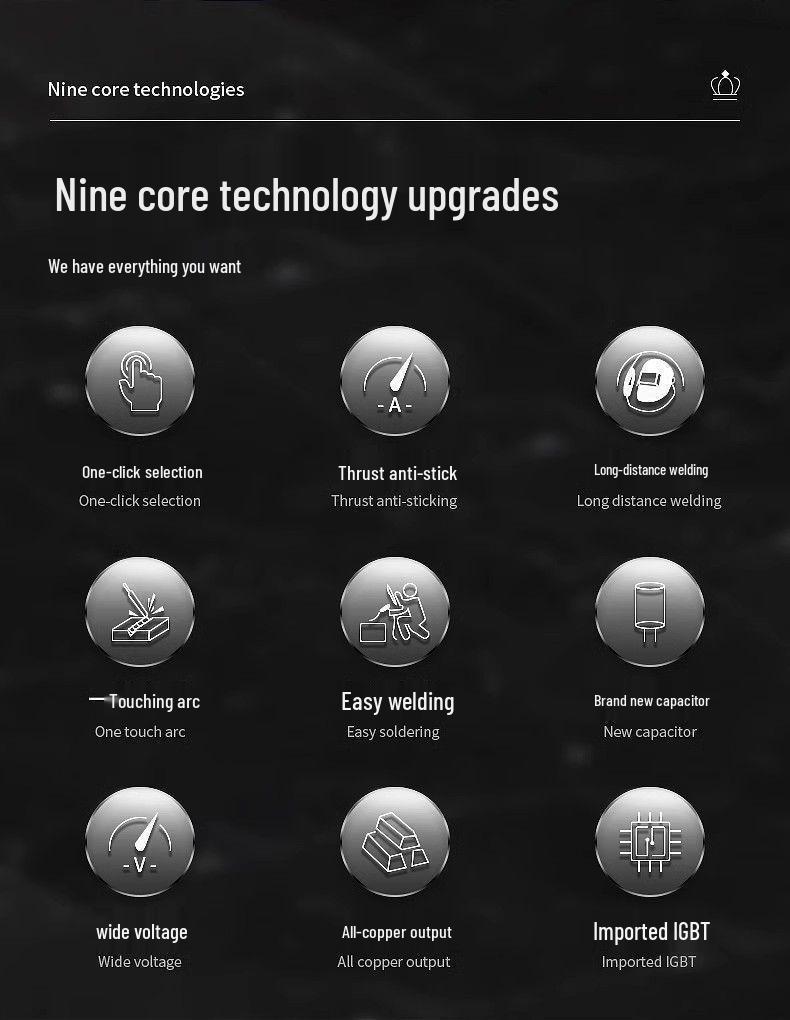 250 Dual Voltage Electric Welder, 220V Household and 380V Industrial, Portable Small Welding Machine