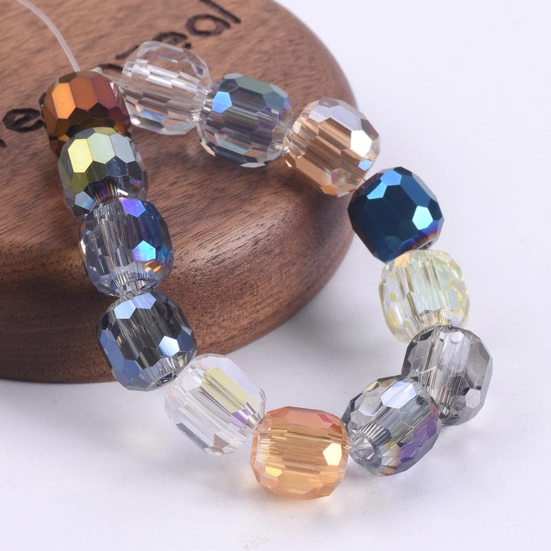 10pcs Round 8mm 10mm 12mm 14mm Crystal Glass Faceted Loose Beads For Jewelry Making DIY Crafts Findings