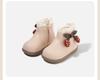 Stylish Baby Girls' Mid-Top Boots - 2025 Autumn/Winter Korean Princess Soft-Soled Cotton Footwear