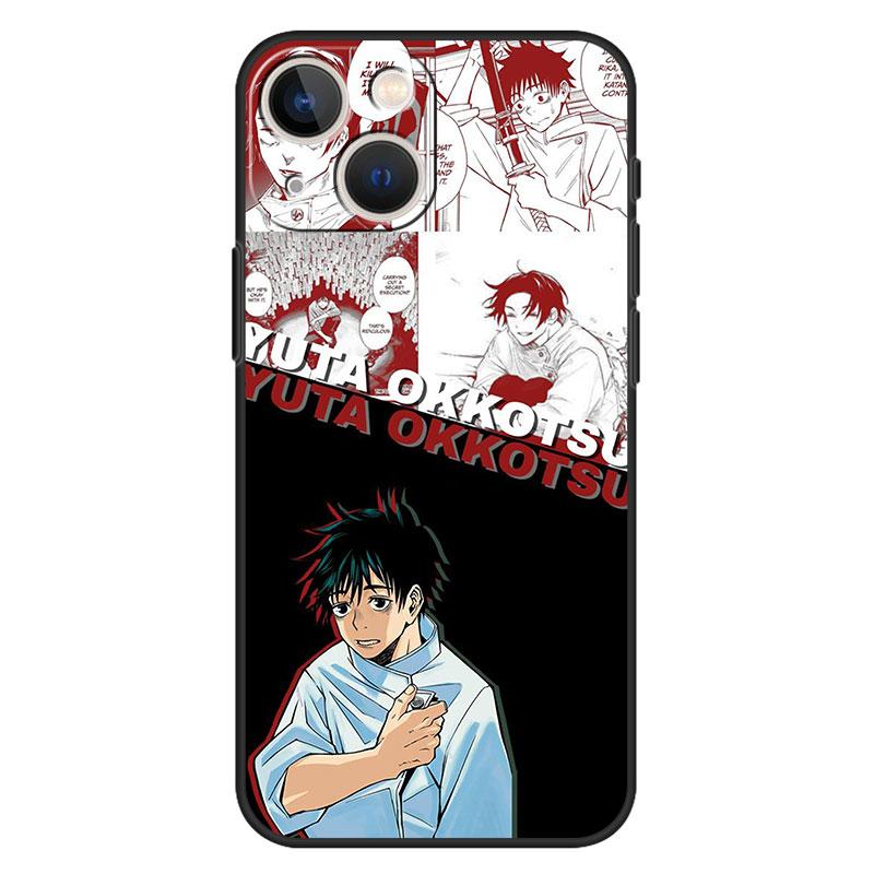 Case for Iphone 11 13 12 Pro Max Cover Xr 7 8 Plus Funda XS X 14 5 5s SE2020 Coque Yuji Itadori Yuta Okkotsu