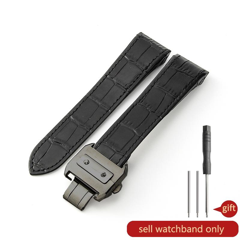 Genuine Leather Watch Strap for Cartier Sandoz Santos 100 Watch Band Soft Comfortable Watchband Accessories 20 23mm Wristband