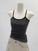 Y2k Striped Tank Top Women Backless Square Neck Crop Tops Going Out Sleeveless Spaghetti Strap Vest Vintage Camisole Streetwear