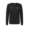 Fila Fitness Series Simple Fashion Sports Casual Training Comfortable Crew Neck Pullover Sweatshirt Men sweatshirt Deep-Black A11M611210FBK