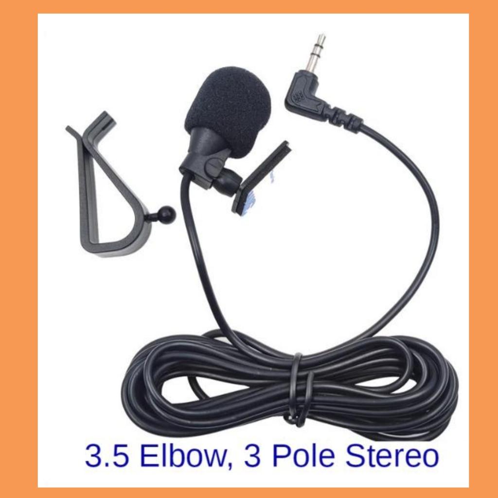 Car Microphone 5m Long Mic Stereo SM Lotus 3.5mm Mono 2.5mm Jack Plug Audio Navigation Wired Clip External Wires Auto Mics Radio