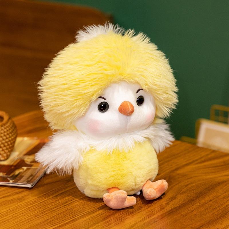 Cartoon Soft Cute Cute Chicken Baby Plush Doll Children Soothe And Play With Toys Grab Clip Doll Wedding Sprinkle
