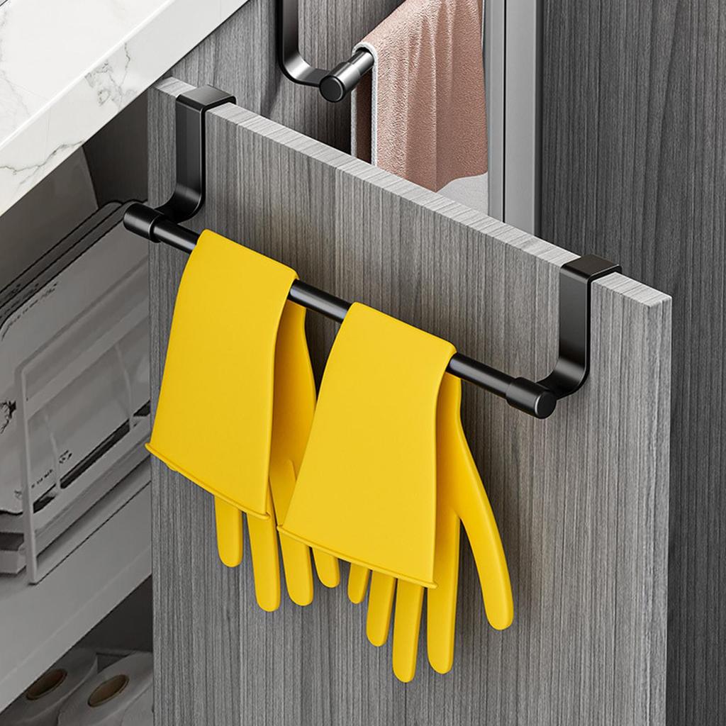 23/36CM Überhängender Handtuchhalter für Schrank Ohne Bohren Edelstahlregal Küchenhandtuchhalter für Schrank für Zuhause Wohnung Badezimmer