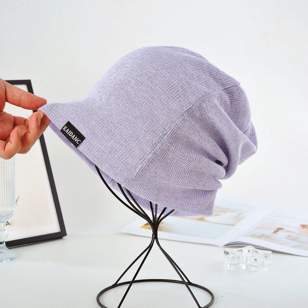 Soft Beanie Thin Pullover Hat Creative Stacked Hat  Girl Women