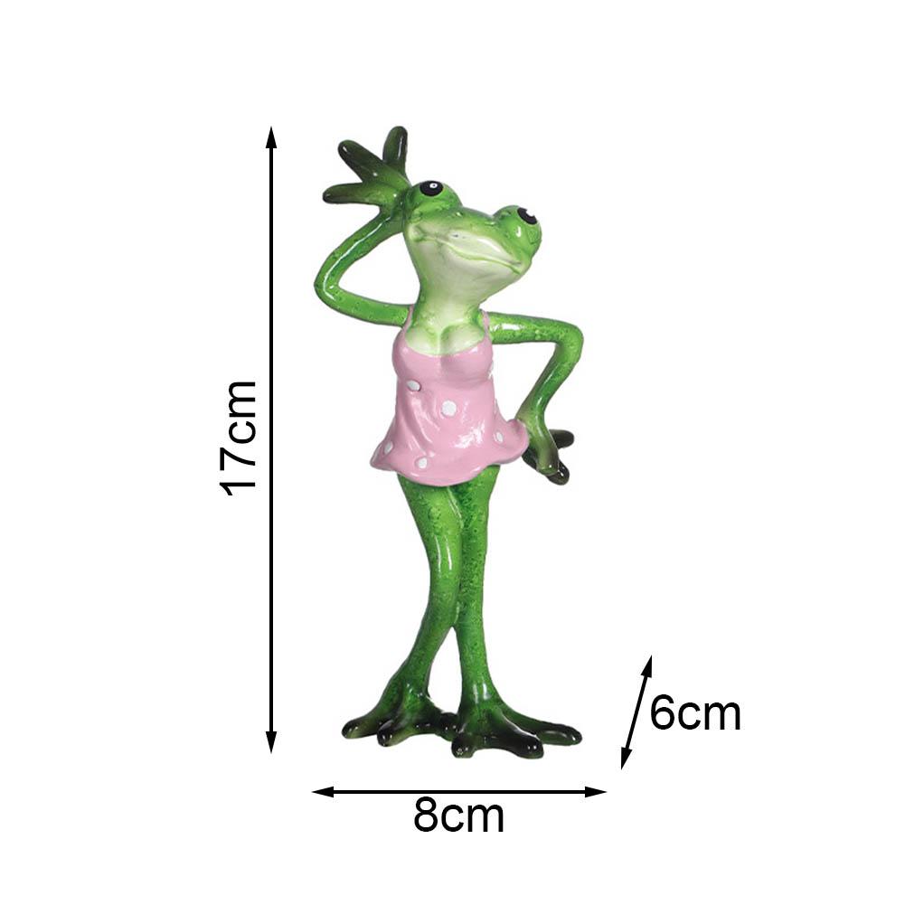 Creative Resin Frog Decoration Creative Decor Home Decoration Whimsical Accent Piece Environmental-Friendly Resin