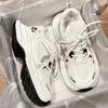 Thick-soled Casual Dad Shoes Women's Tide 2025 Spring New Heightening Retro Mesh Breathable Soft-soled Running Sneakers