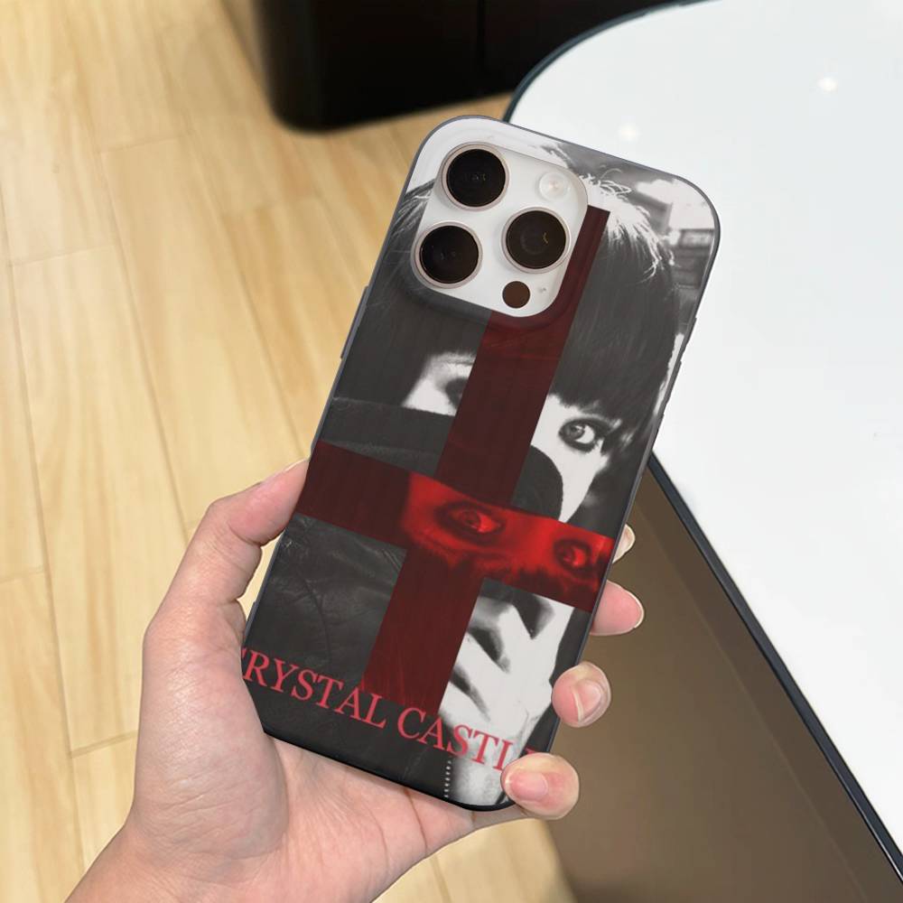 

Electronic Band Crystal Castles Phone Case For IPhone 16 15 17 Pro 11 12 13 14 Pro Max Plus Soft Ripple Silicone Cover Shell iPhone 17