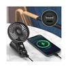 Portable Handheld Fan, USB Desk Fan Mini Electric Desktop Desk Fan Rechargeable Battery Powered Handheld Fan(Black)