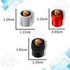4Pcs Three-color Emblem Logo Car Wheel Tire Valve Stem Caps For Toyota TRD Tacoma Tundra 4Runner Highlander RAV4 Tyre Covers