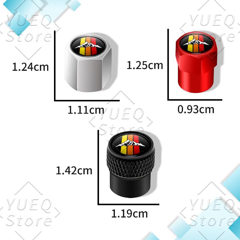 4Pcs Three-color Emblem Logo Car Wheel Tire Valve Stem Caps For Toyota TRD Tacoma Tundra 4Runner Highlander RAV4 Tyre Covers